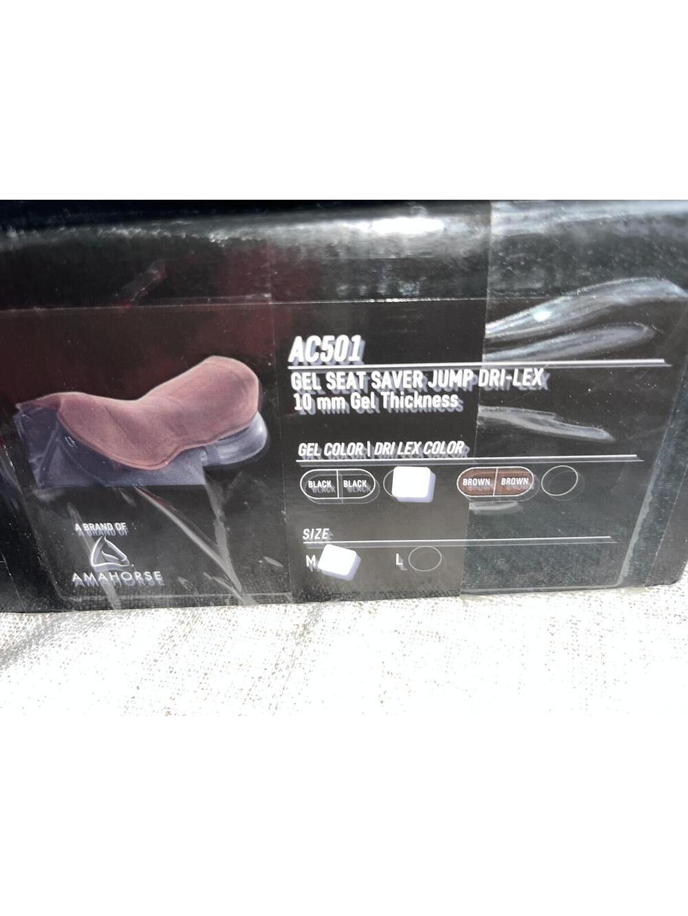 Acavallo Seat Saver Jump Gel Dri-Lex 10mm Black *NIB* NWT